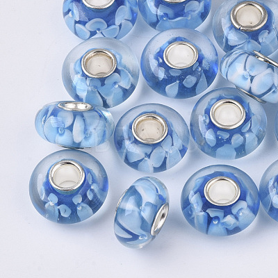 Handmade Lampwork European Beads LAMP-S193-004I-1