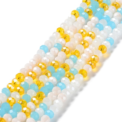 Glass Beads Strands EGLA-A034-M6mm-52-1