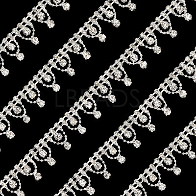 Flower Crystal Glass Rhinestone Cup Chains DIY-GL0005-73-1