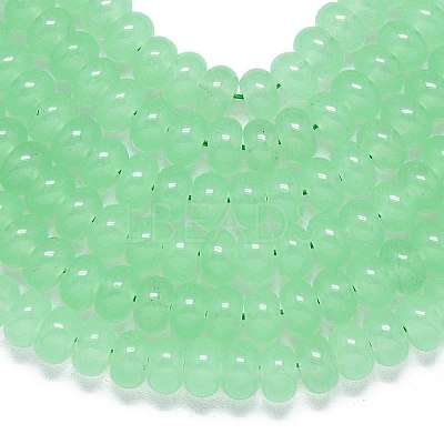 Natural Malaysia Jade Beads Strands G-B165-G01-5x8mm-06-1