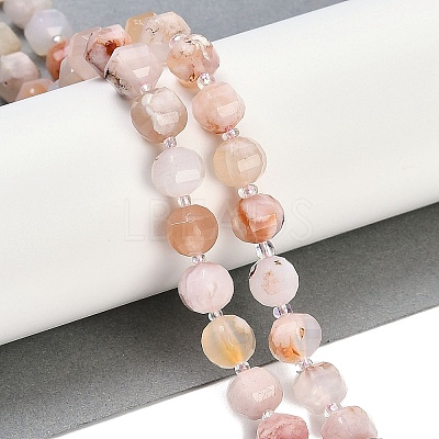 Natural Cherry Blossom Agate Beads Strands G-G182-B41-03-1