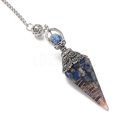 Resin Cone Pointed Dowsing Pendulums GG-CBA040B-03P-1