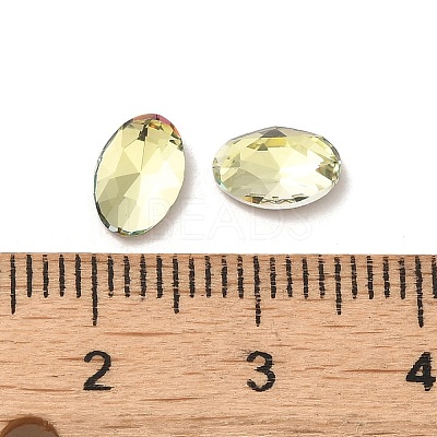 Glass Rhinestone Cabochons RGLA-P037-08B-D337-1