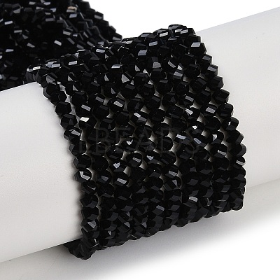 Electroplate Glass Beads Strands GLAA-Q105-04E-1
