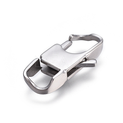 Tarnish Resistant 304 Stainless Steel Lobster Claw Clasps STAS-I117-02B-P-1