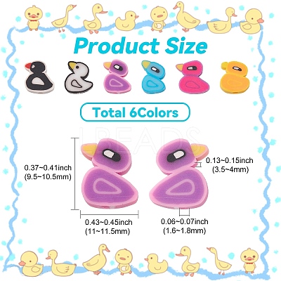 Handmade Polymer Clay Beads CLAY-CJ0001-76-1