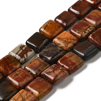 Natural Picasso Stone/Picasso Jasper Graduated Bead Strands G-P358-05-12mm-1