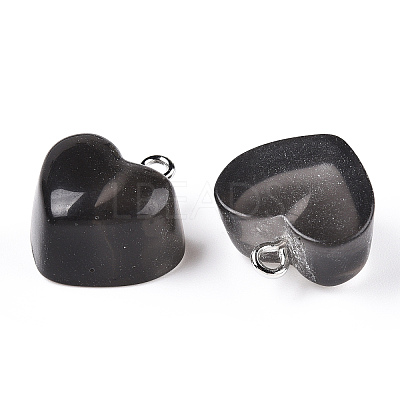 Transparent Resin Pendants X-RESI-R429-30H-1