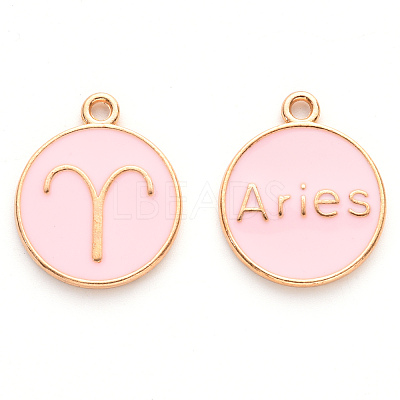 Alloy Enamel Pendants ENAM-S124-01A-09A-1