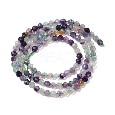 Natural Fluorite Beads Strands G-A252-A01-02-1