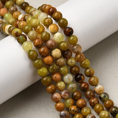 Natural Green Opal Beads Strands G-K245-A17-A02-01-1