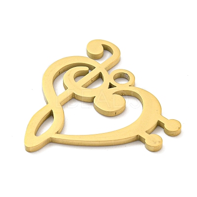 Ion Plating(IP) 304 Stainless Steel Pendants STAS-K253-06G-1