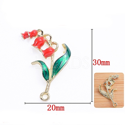 Alloy Enamel Peadants ENAM-WH0058-018A-05-1