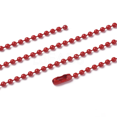 Iron Ball Bead Chains CH-E002-2.4mm-Y08A-1