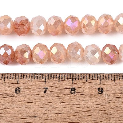 Dyed Crackle Imitation Jade Glass Beads Strands EGLA-Q131-02C-05-1
