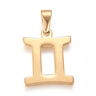 304 Stainless Steel Pendants STAS-L210-06-G-1