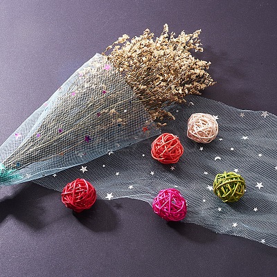 Star Sequin Deco Mesh Ribbons OCOR-P010-F07-1
