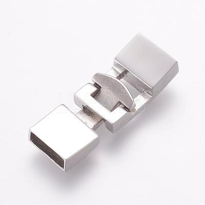Tarnish Resistant 304 Stainless Steel Snap Lock Clasps STAS-L189-32P-1