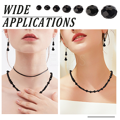 7 Strands 7 Styles  Opaque Solid Color Glass Beads Strands EGLA-GO0001-02C-1