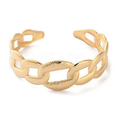 304 Stainless Steel Cuff Bangles for Women BJEW-K263-05G-15-1