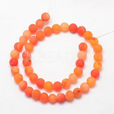 Natural Druzy Geode Agate Bead Strands G-K166-09-10mm-04-1