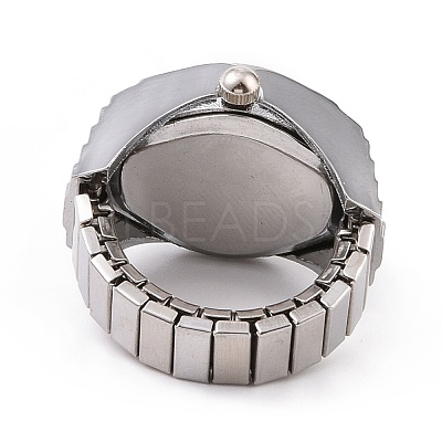 201 Stainless Steel Stretch Watchband Finger Ring Watches WACH-G018-03P-05-1