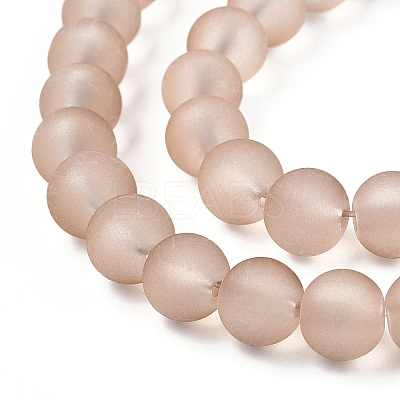 Baking Paint Transparent Glass Bead Strands GLAA-S031-4mm-26-A-1