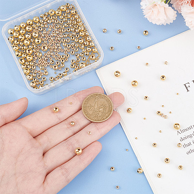 360Pcs 5 Styles Brass Spacer Beads KK-AR0003-33-1