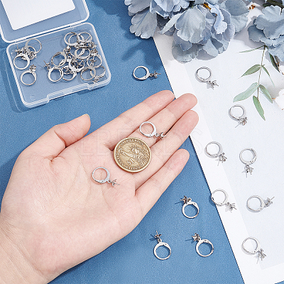 30Pcs 314 Stainless Steel Leverback Earring Findings STAS-UN0037-62-1