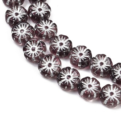 Czech Pressed Glass Beads GLAA-I061-26-1