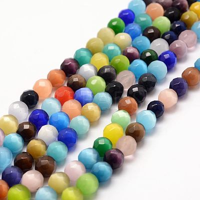 Cat Eye Beads Strands X-CE-k002-8mm-01-1