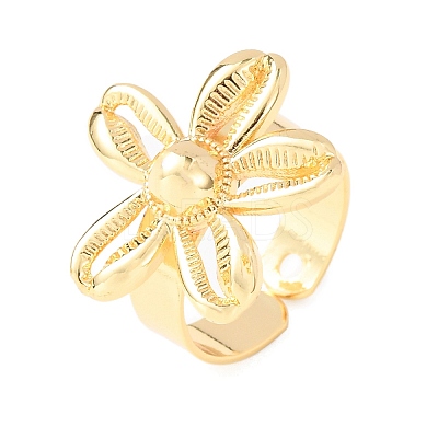 Brass Cuff Open Rings RJEW-Z129-02G-05-1