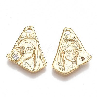 Brass Pendants KK-T038-49G-1