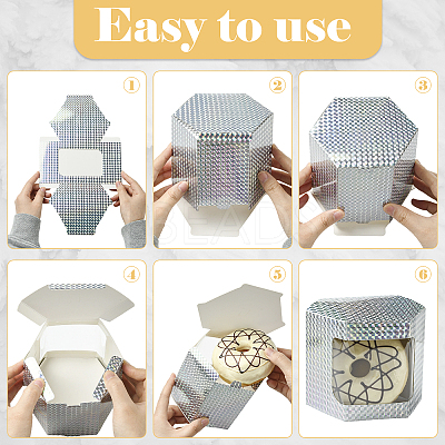 Hexagon Laser Window Paper Gift Boxes CON-FZC0002-001A-01-1