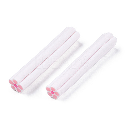 Luminous Handmade Five Petal Flower Polymer Clay Canes CLAY-T016-85D-1
