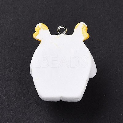 Opaque Resin Pendants LS-RESI-D063-05A-1