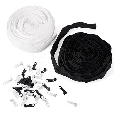 2 Bags 2 Colors Nylon Closed-end Zipper DIY-TA0014-72B-1