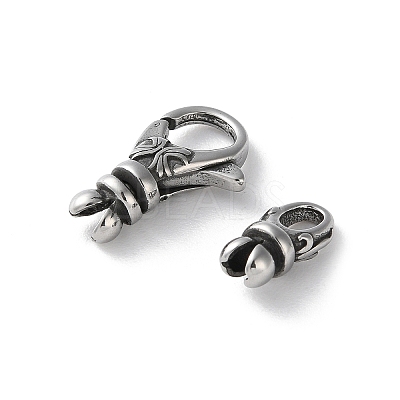 316 Stainless Steel Lobster Claw Clasps Sets STAS-D303-10AS-02-1