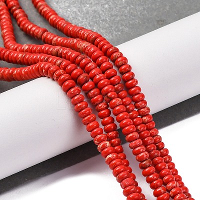 Synthetic Imperial Jasper Dyed Beads Strands G-K343-C39-03-1