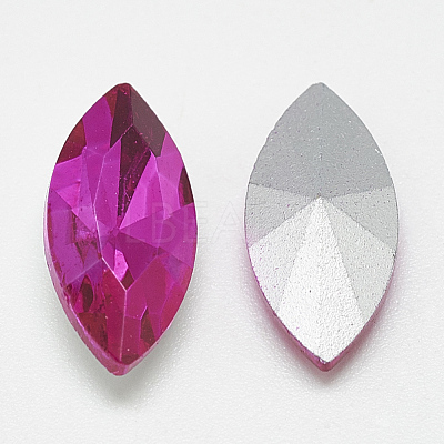 Pointed Back Glass Rhinestone Cabochons RGLA-T083-3x6mm-09-1