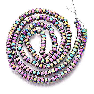 Electroplated Synthetic Non-magnetic Hematite Beads Strands G-T139-61F-1