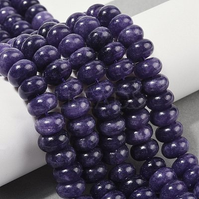 Dyed Natural White Jade Beads Strands G-G107-A13-01-1