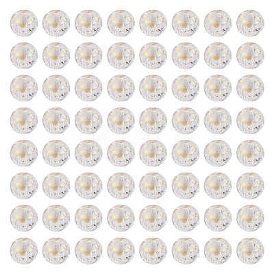 100Pcs Crackle Transparent Glass Beads GLAA-TADJ0001-12J-1
