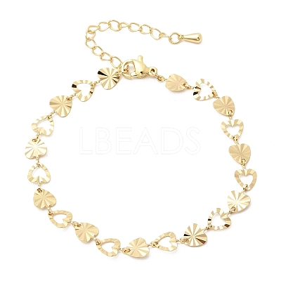 Brass Link Bracelest for Women BJEW-K298-05G-1