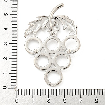 Rack Plating Brass Pendants Cabochon Settings KK-A217-05P-1