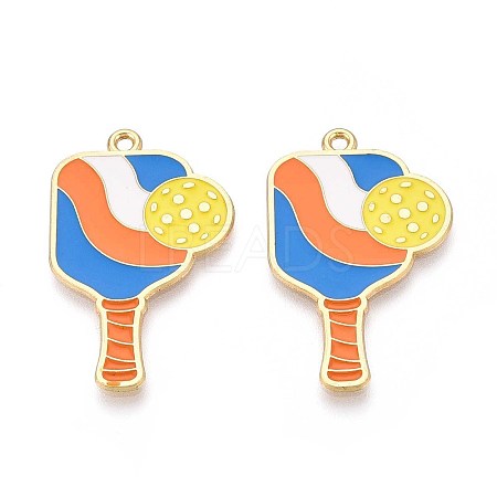 Alloy Enamel Sports Pendants ENAM-T022-66G-1