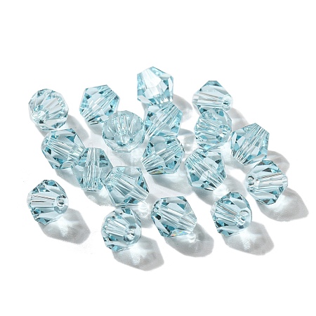 Transparent Imitation Austrian Crystal K9 Glass Beads GLAA-L048-01-1