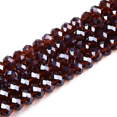 Electroplate Glass Beads Strands EGLA-A034-T8mm-A36-1