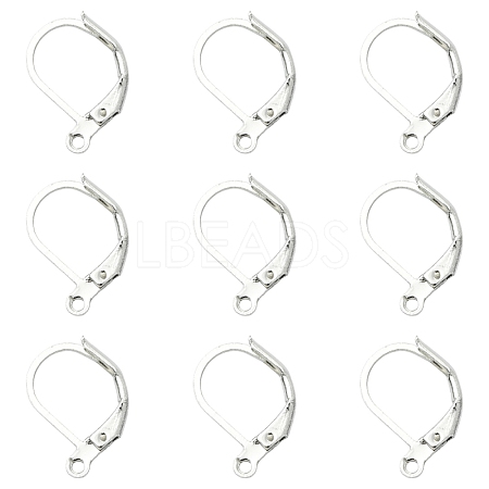 100Pcs Brass Leverback Earring Findings KK-YW0003-37P-1