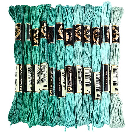 6-Ply Polyester Embroidery Floss OCOR-WH20074-01A-07-1